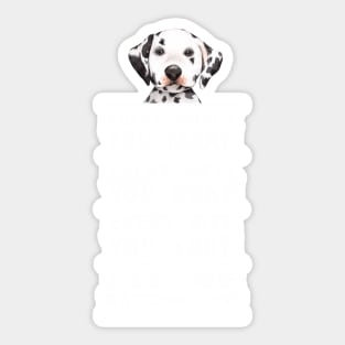 Dalmatian Dog Every Snack You Bake Sticker